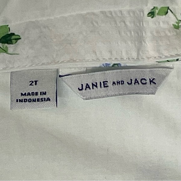 Janie And Jack The Posy Perfect Dress White Floral Seersucker Spring 2T - Picture 10 of 13